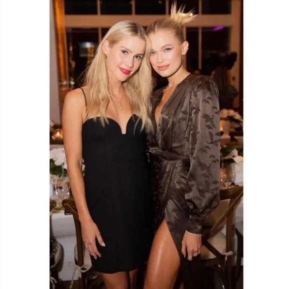 Reformation Black Sweetheart Strapless Joline Mini Dress - Picture 2 of 14